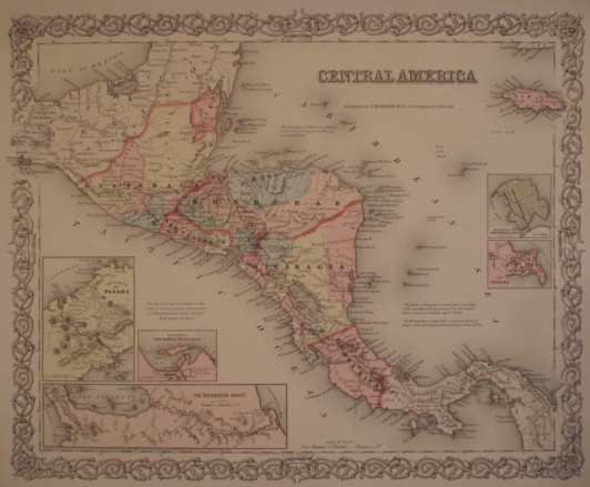Map. Central America.