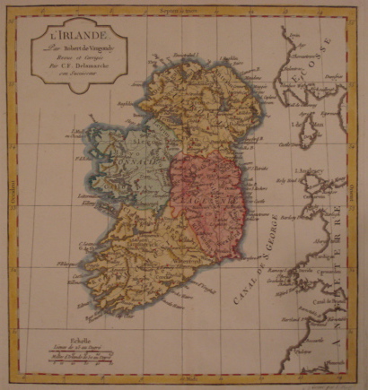 Map. L'Irlande.