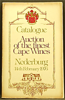 Auction of the Finest Cape Wines. Auction Catalo...