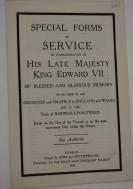 [Funeral Service, Edward VII.]  Special Forms of...