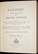 Sanders' Complete List of Orchid Hybrids Contain...